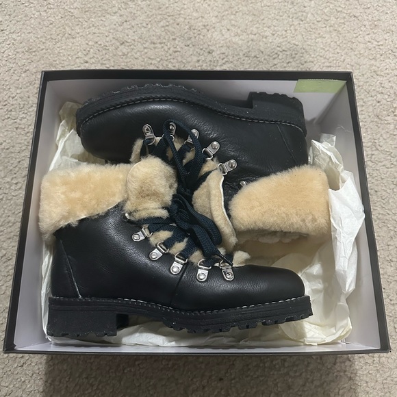 J.Crew Nordic Leather Fur-Lined Boots - Picture 2 of 4